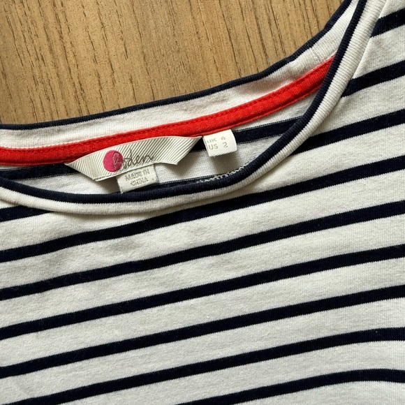 Boden Striped Long Puff-Sleeve Top - Picture 2 of 3